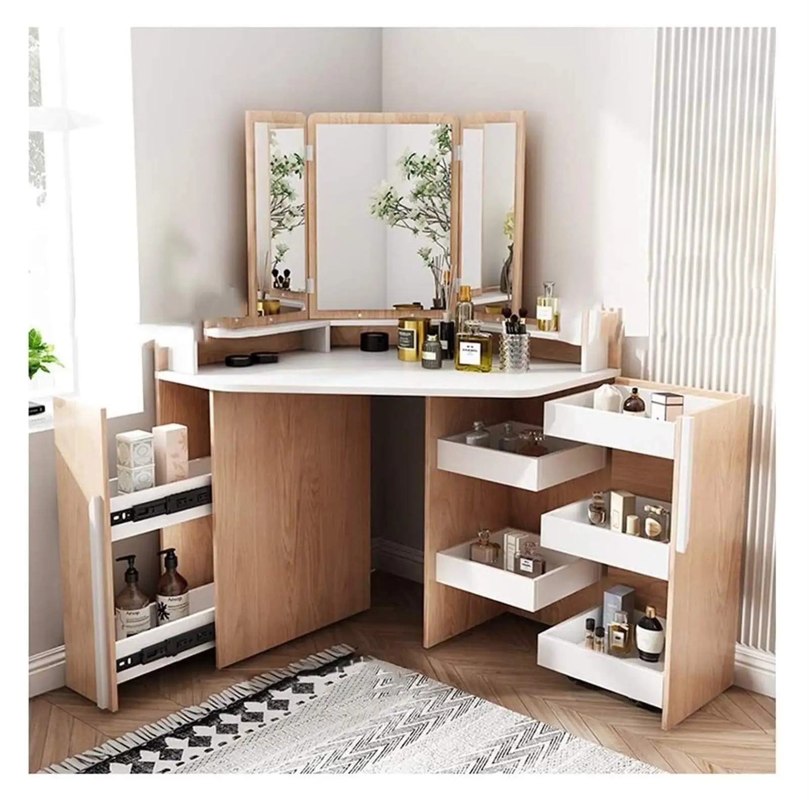 coiffeuse avec miroir dressing table with led mirror dressers makeup vanities vanity table bedroom furniture