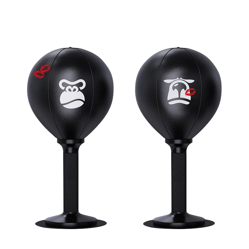 
Real Pu Desktop Boxing Reflex Ball Stress Relief Boxing Equipment 