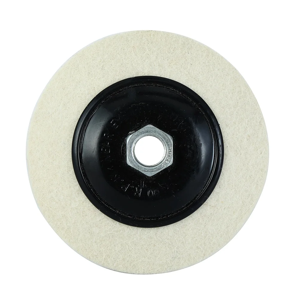 4 Inch M14  Angular Felt Wheel Felt disc for Polish  Marble Glass furniture