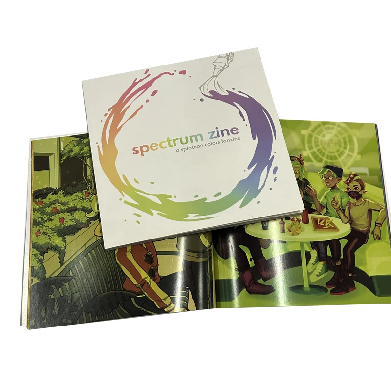 High grade full color spot UV  custom comic book printing wholesalers