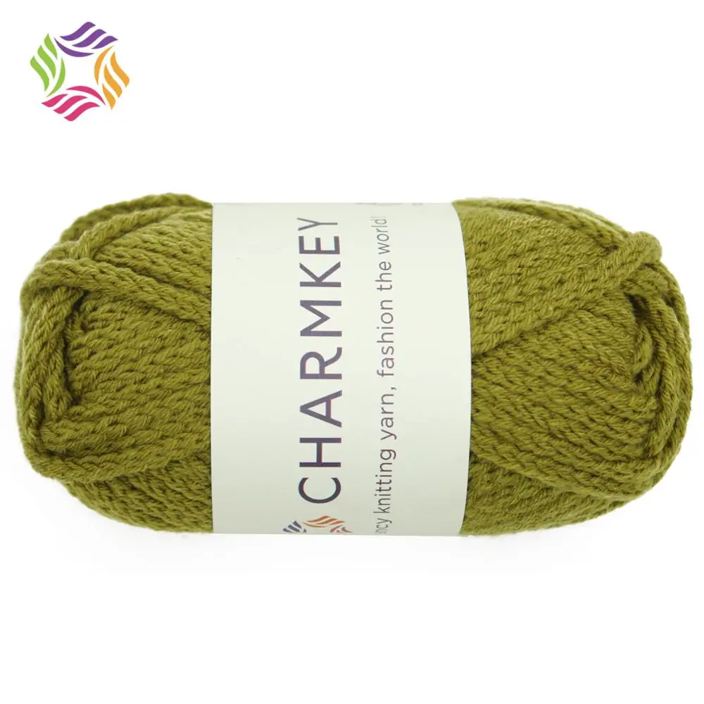 Charmkey, высокая масса, модная веревка, однотонная 100% акриловая крупная пряжа для ручного вязания одеяла, низкая цена