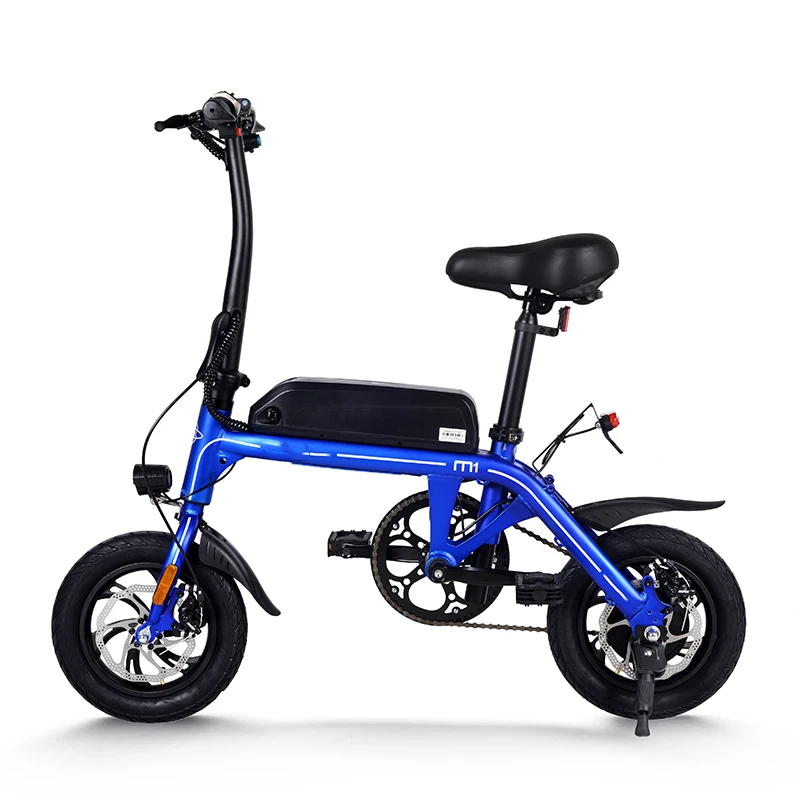ADN-M1 mini 36V 6Ah 250W Rear Hub Motor 6 Speed 12 Inch Frame City Ebike Alu Alloy  Pedal Assist Electric Bicycle Ebike