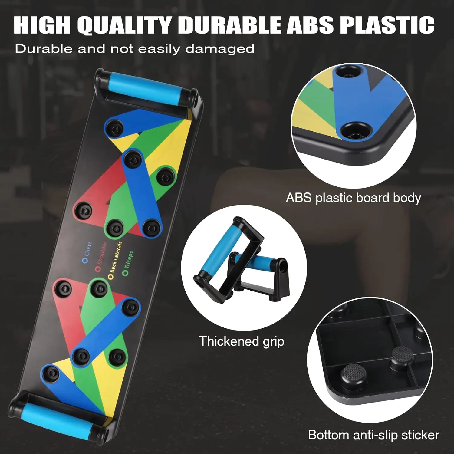 Push up Board 9 in 1 Home Workout Equipment Multi-Functional Pushup Bar System Fitness Floor Chest Muscle Exercise