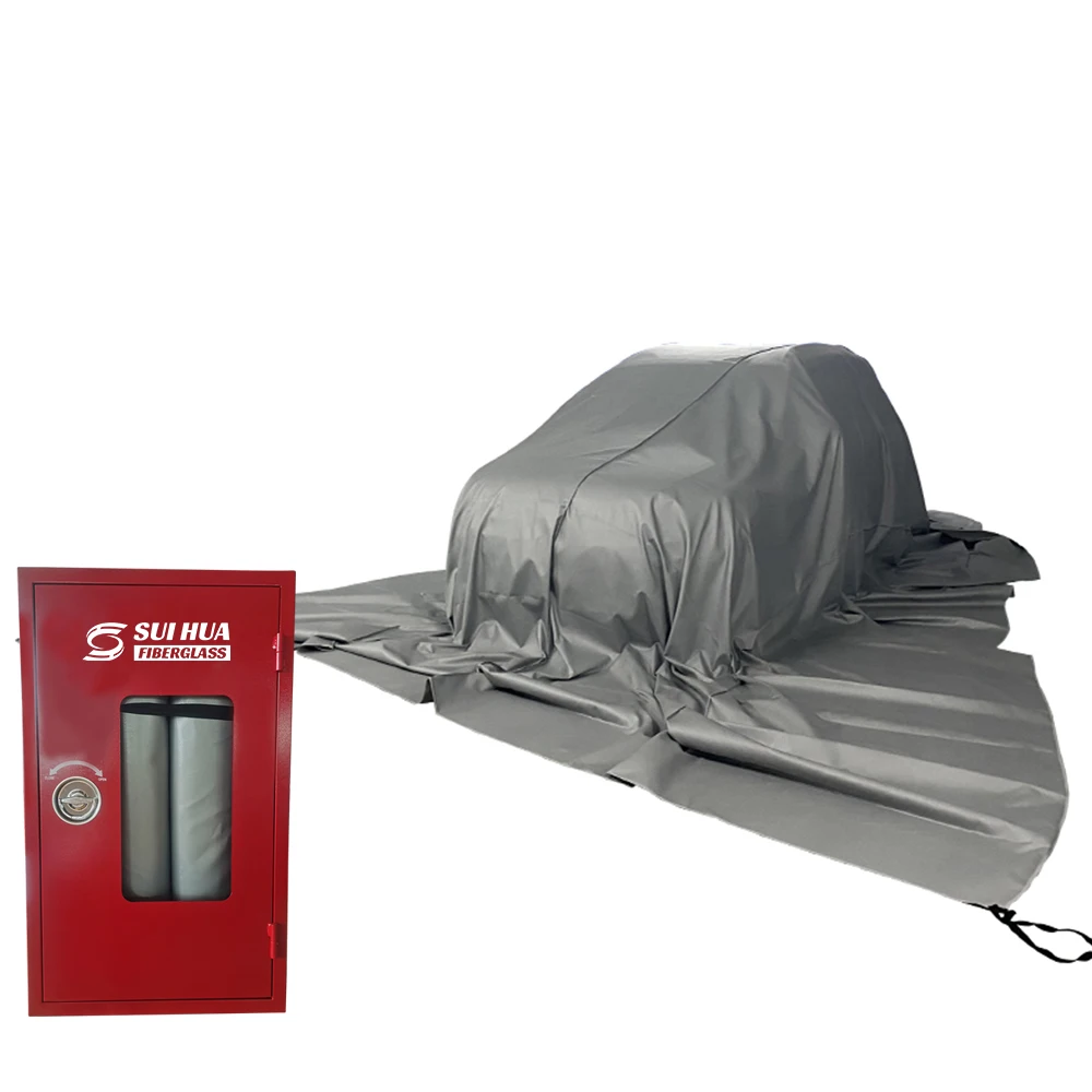 Car Fire Blanket 6*8M Fiberglass high silica car Fire blanket