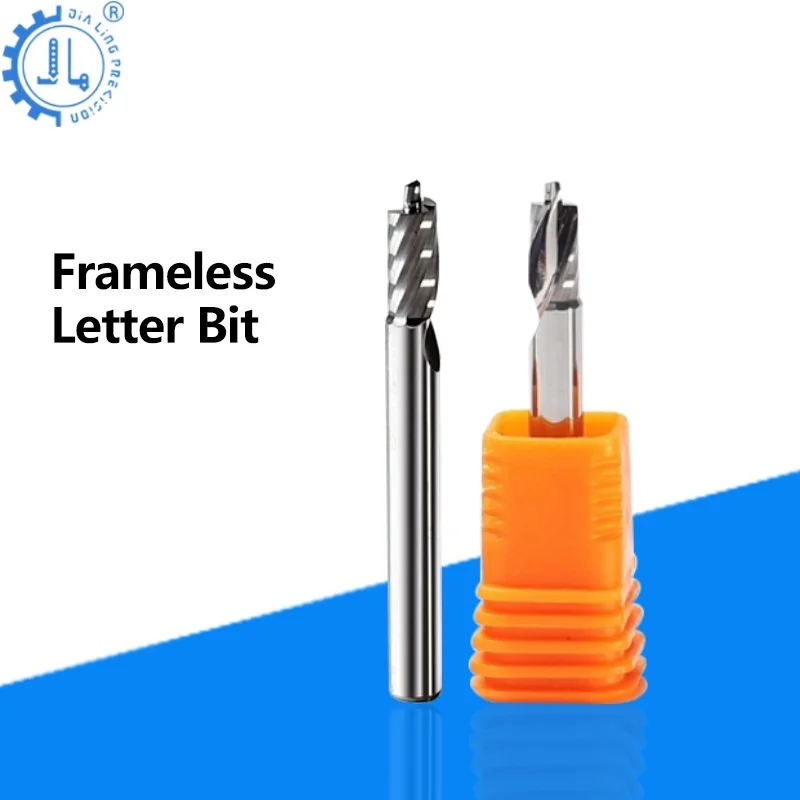 Frameless Letter Router Bits Carbide Boundless Channel Letter End Mill Cutter CNC Rimless Bit For PVC Acrylic Sign