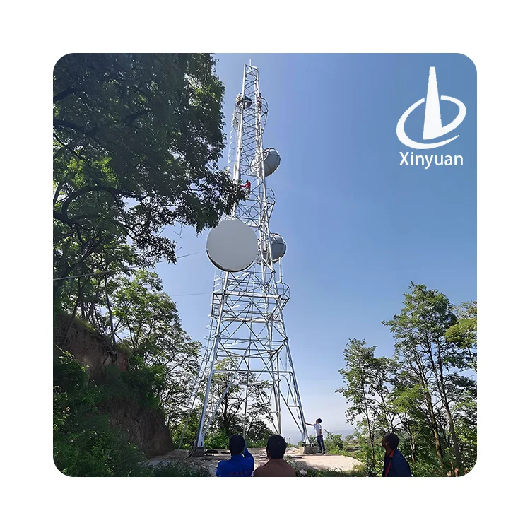 0-300km/h wind 20-120m Hot-Dip Galvanized self-support antenna WIFI GSM 3G 4G 5G  3-leg tubular  telecommunication Steel Tower
