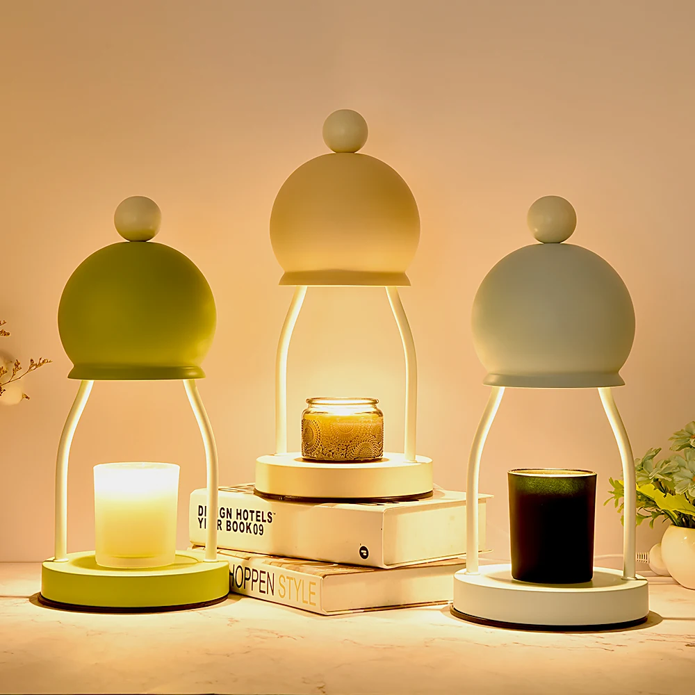 Night Table Light Candle Warmer Lamp,Compatible With Small & Large Candle Warmer Lamp Metal Vintage Candle Warmer