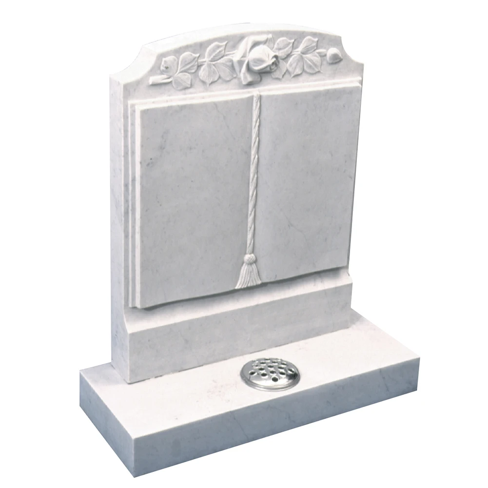 Мраморный надгробие Samistone Bianco каррарский книга живых белых надгробий Новая Зеландия