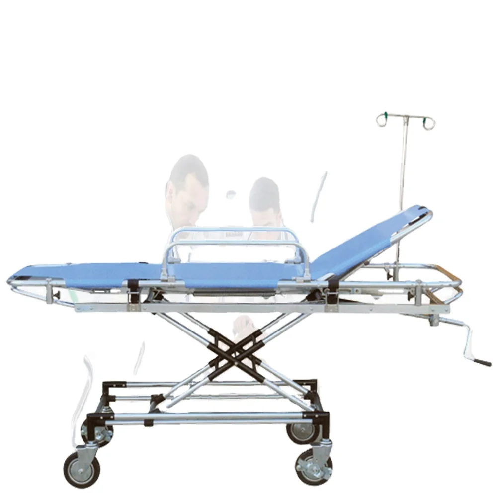 Emergency Room Beds For Patient Aluminum Alloy Rescue Bed Adjustable Ambulance Metal Hospital Bed