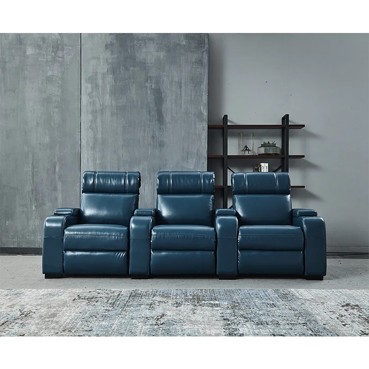 Custom Multi Functional Room Furniture Leather Movie Chairs Cinema Sofas for Home Theater