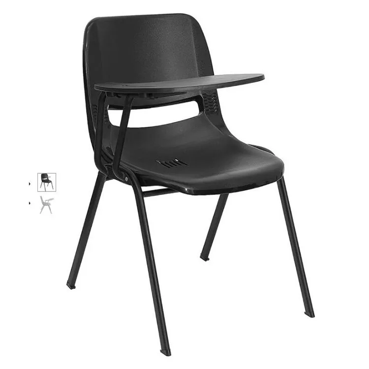 School furniture folding writing chair with pad office school use