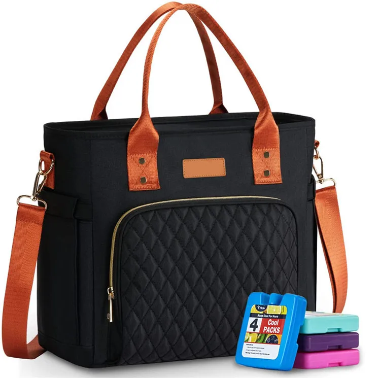 Custom Large Size Cooler Shopping Tote Catering Reusable Thermal Insulated Grocery Bags