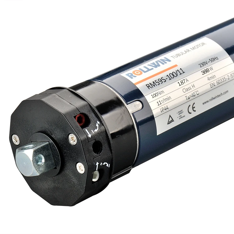100N.M 59Mm Tubular Motor For Rolling Door With 5 Years Warranty