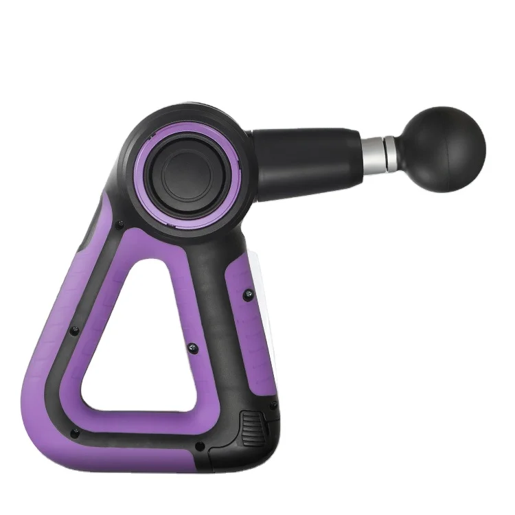 High Quality Triangular Massage Fascial Gun Professional  Gym Adjustable Arm Rotating Brushless Motor 5 Speeds Massage  Gun