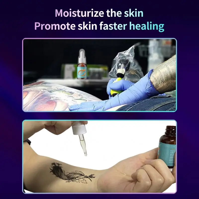 100% натуральные чернила для тела сыворотка татуировок увлажнение кожи улучшающее цвет масло ухода за татуировками