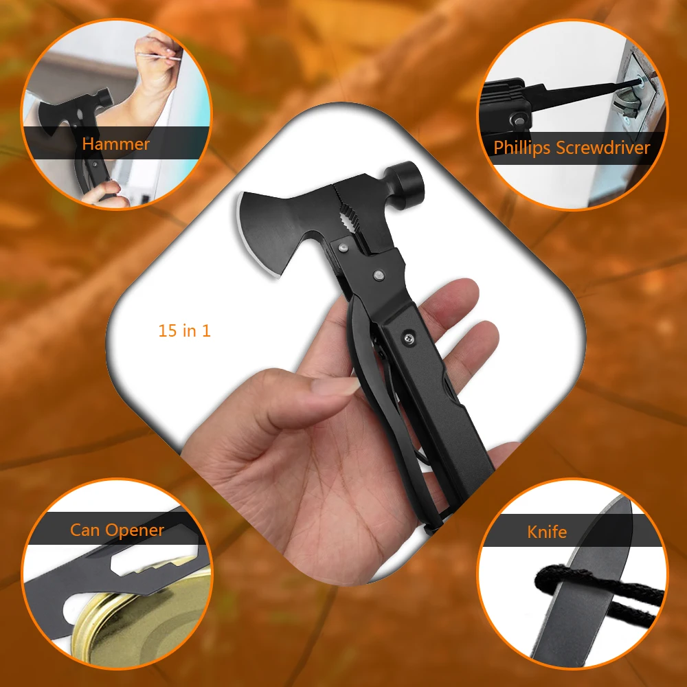 reacue claw hanmmer survival outdoor plier axe multi-tool hummer