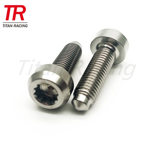 Customized m7x32 wheel bolt Gr5 titanium alloy split rim wheel hub 12 point flange bolt