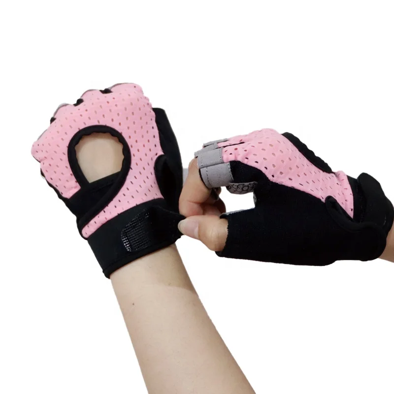 Weight Lifting Gloves Sport Fitness Gloves Female Comfortable Gym Training Gloves Fitness Nylon Customized Logo Available