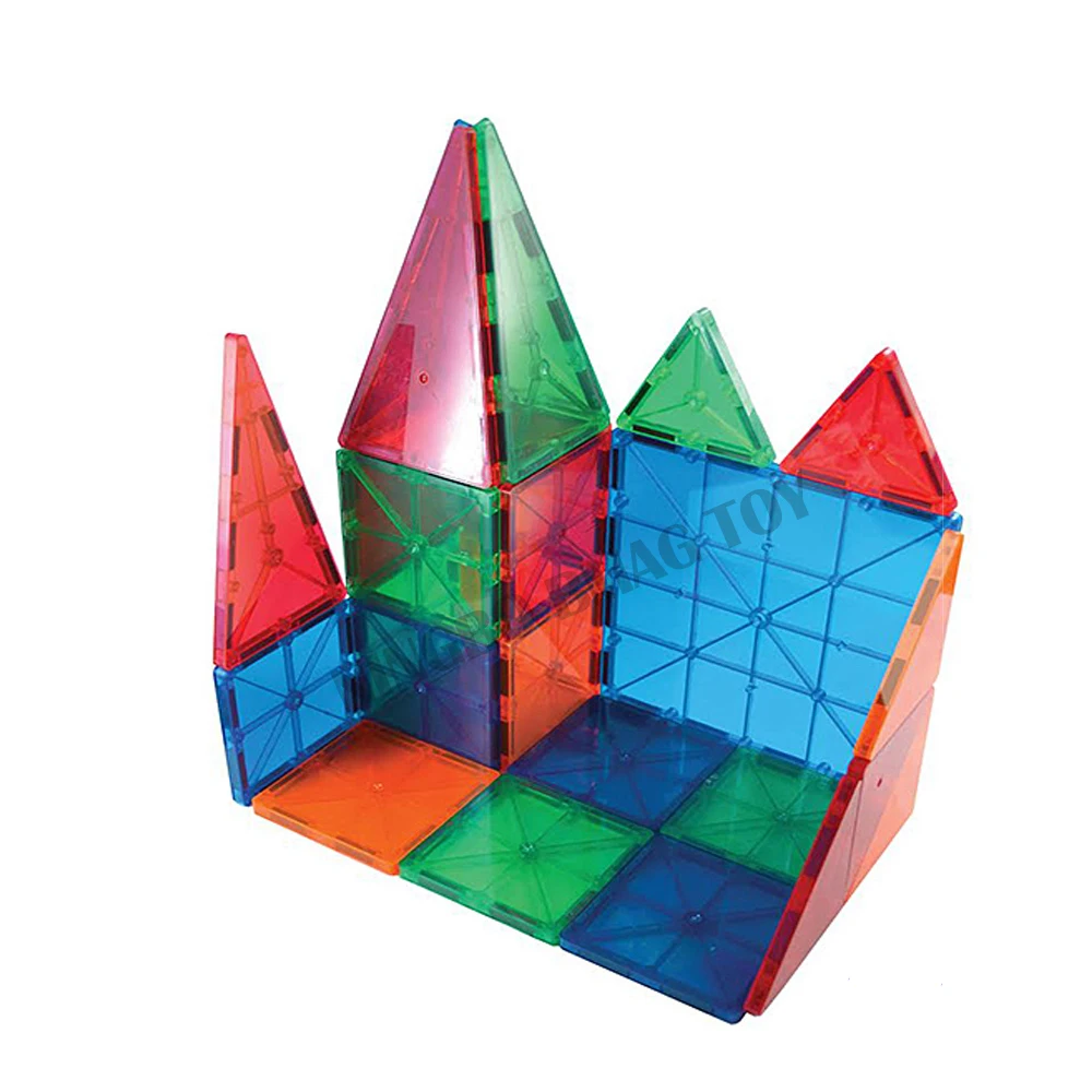 155pcs Kids Educational Magnetic Building Blocks Tiles for Toddlers ASTM 5 to 7 Years 8 to 13 Years 2 to 4 Years