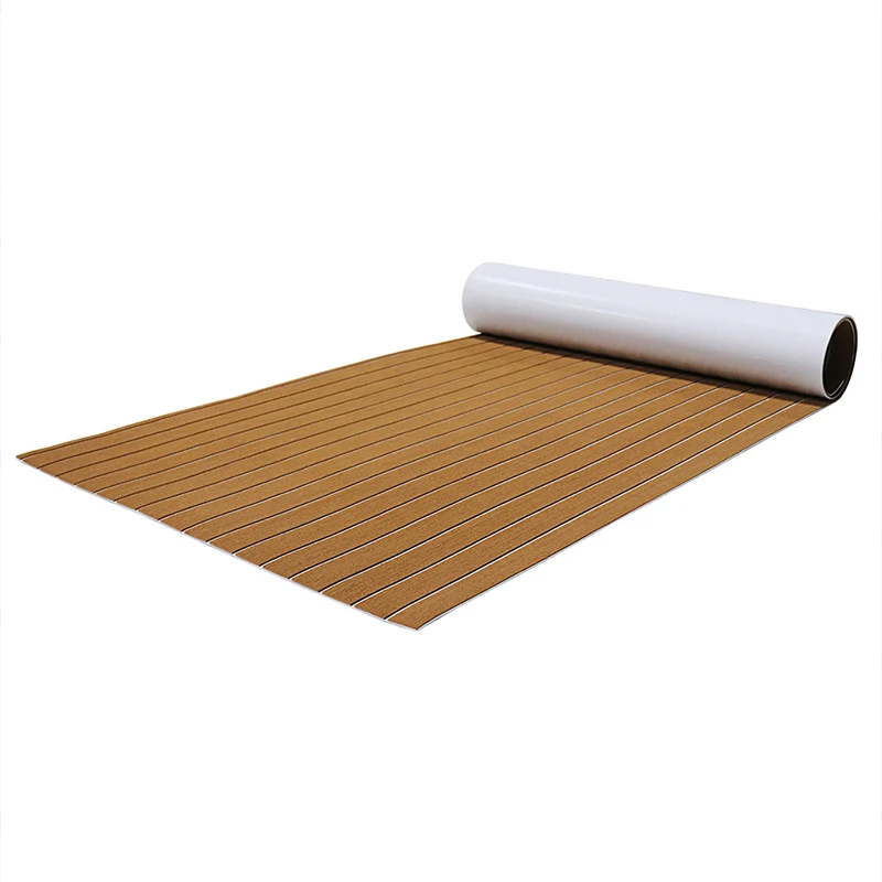 Melors  Light Brown and White Marine Decking Wooden Color Boat Flooring Non-slip