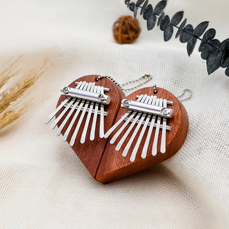 2 шт. Kalimba 8 клавиш большой палец пианино Сапеле деревянный музыкальный инструмент подарки сувенир мини-калимба
