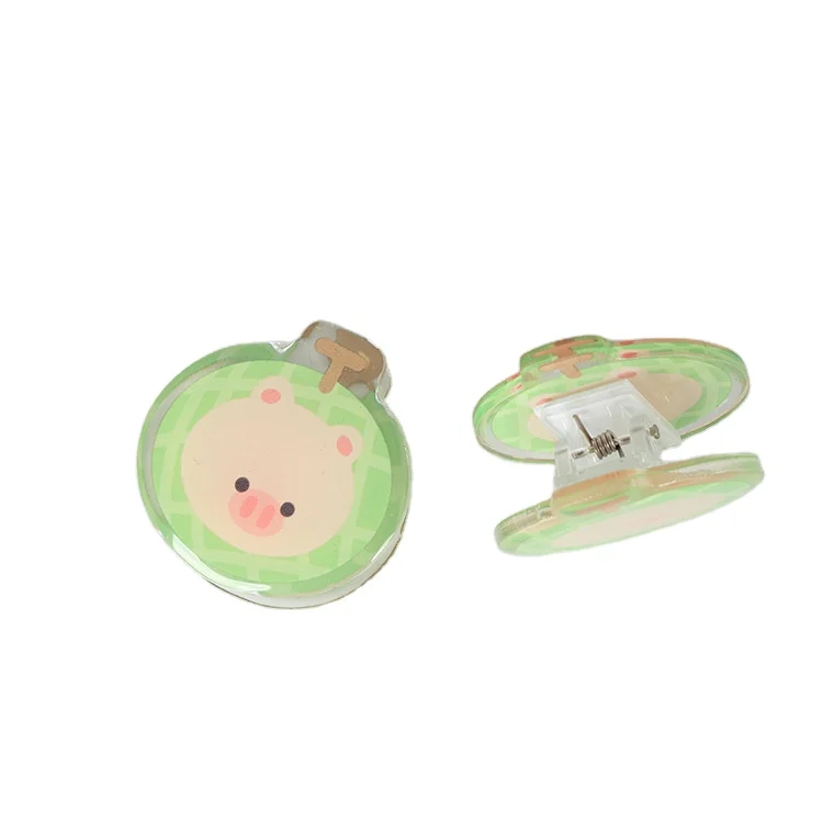 Promotion Gifts Custom Acrylic Paper Clips  Plastic Holder PP Clips