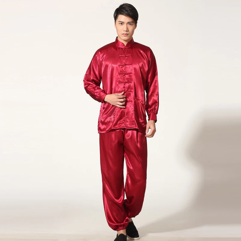 China Traditional Martial Arts Clothing Tai Chi Uniform Wear Training Tang Suit