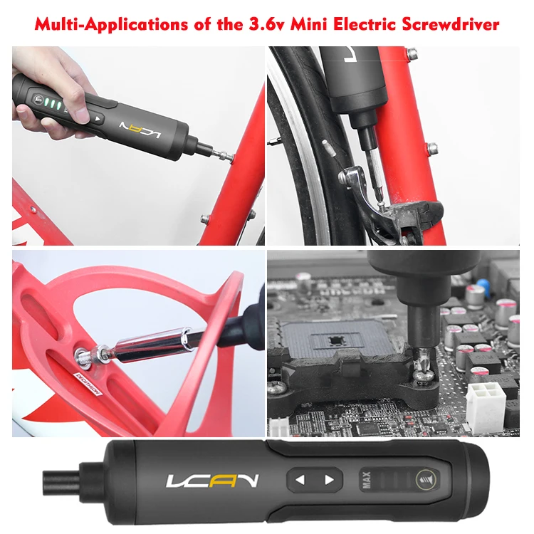 Vcan Electronic Torque Adjustment Function Electric Screwdriver Cordless Screwdriver Electric Screwdriver Set
