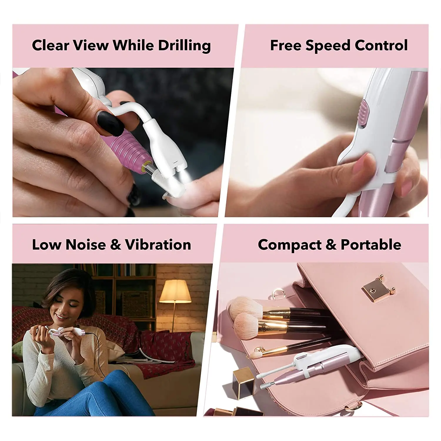 Электрическая USB-дрель для ногтей электрическая акриловая пилка поставщик дизайна акриловых гелевых