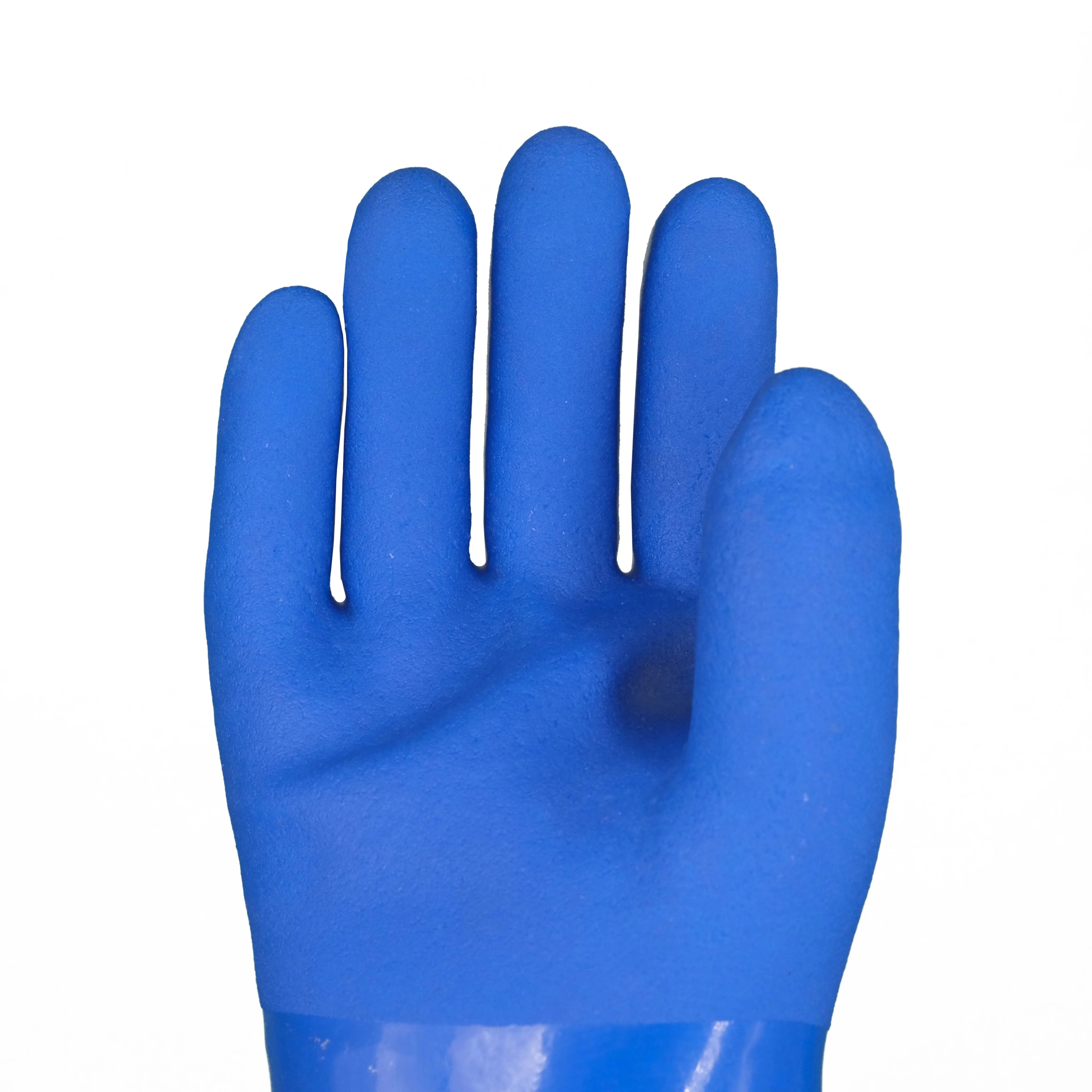 SKYEE top sale pvc dotted cotton natural rubber chemical resistant anti cold thermal industrial gloves for household cleaning