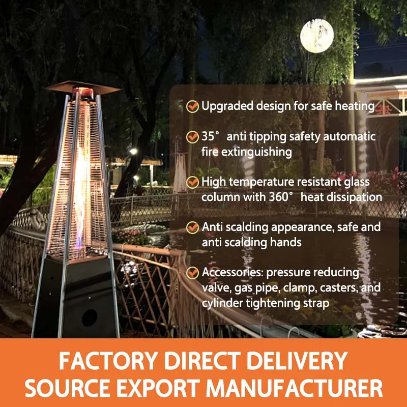 King Flame Fire gas propane Fireplace With Touchable Stand TB-26