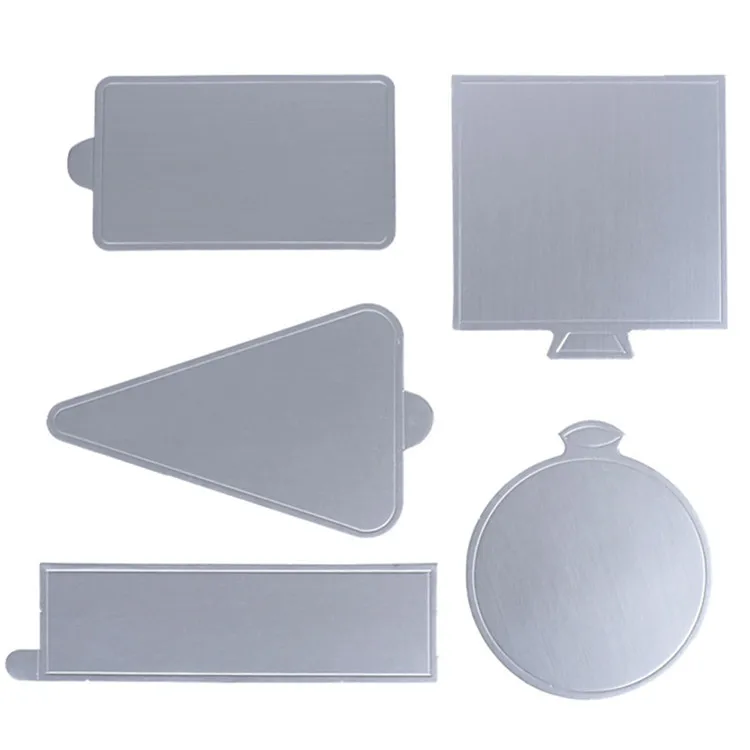 
Лидер продаж 2021, антипригарная Серебряная подставка для торта из крафт-бумаги 