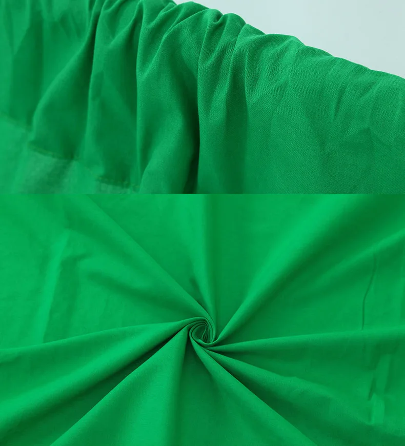 Wholesale new portable green screen non glare opaque solid color cotton hand-painted photographic cotton background cloth