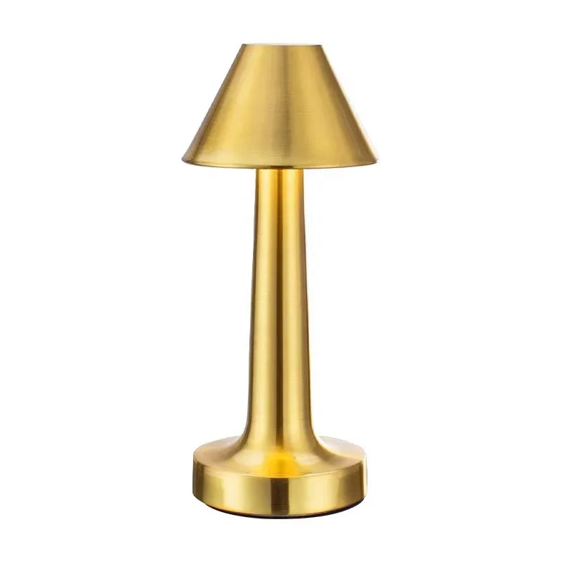 Popular new Indoor Rose Gold Desk Lamps Rechargeable LED Bar Table Light