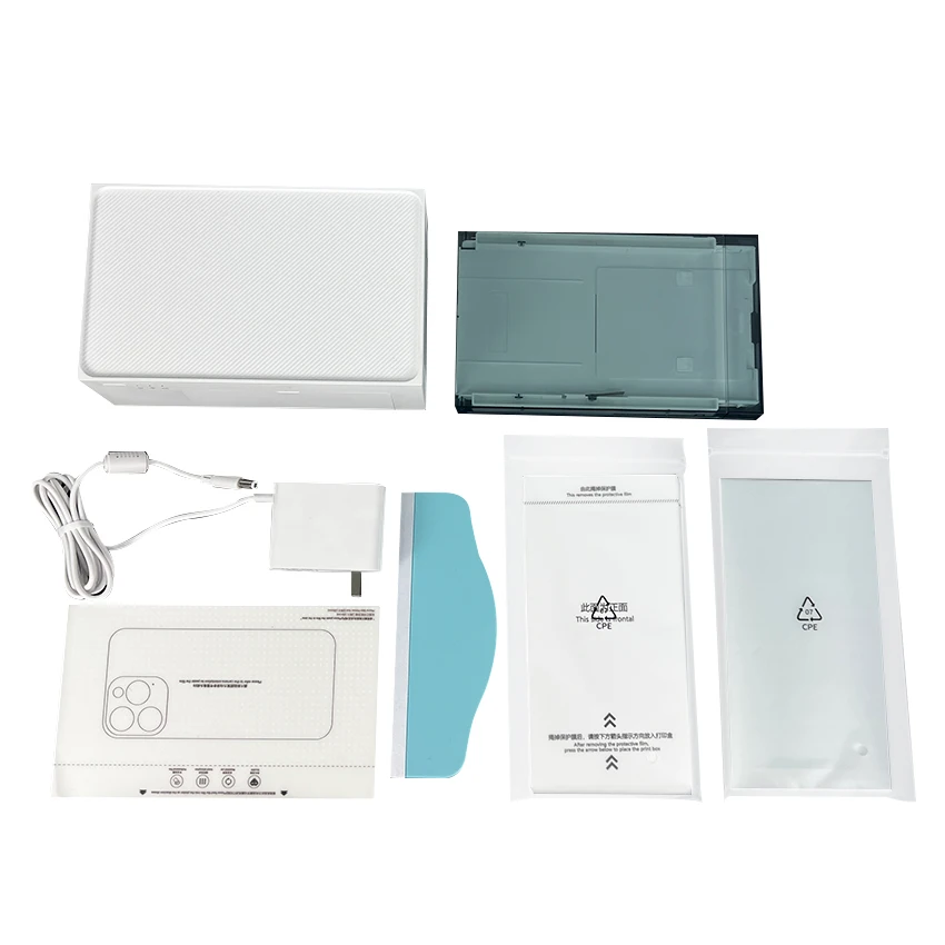 USB Interface Hot Small Phone Skin Back Film Printer with Color Ribbon Stock DIY Mobile Photos Printer