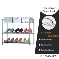 Household economical door foldable multi-layer storage rack bedroom room space shoe rack