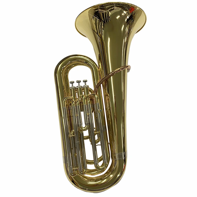 Wholesale tuba yellow brass body Hot Selling Bb tuning Gold Lacquer 105 model student tuba