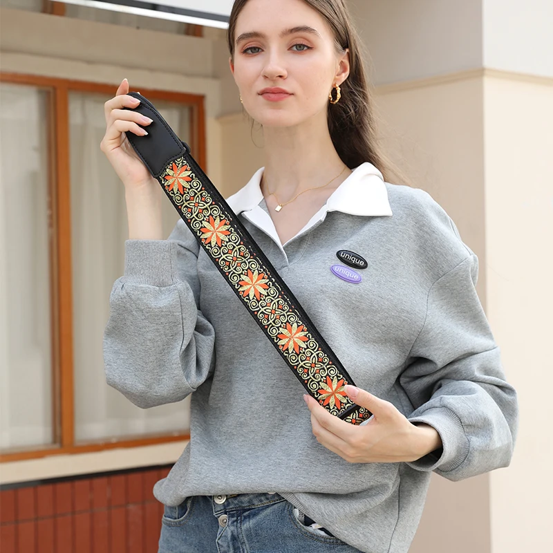 Ethnic  Real mission  Rainbow musical instrument accessories case bags belt  ukulele bass acoustic classical guitar straps