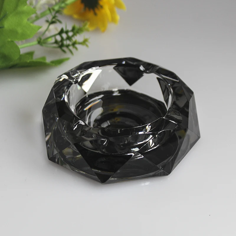 Hot Selling Engraved Crystal Glass clear Color Personalized Ashtray