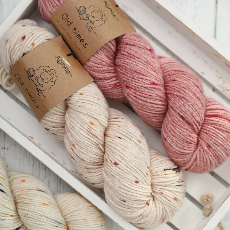 supersoft wool thread lana DIY woven knitting sweater merino yarn spattering dye 100g  medium thick Merino wool yarn