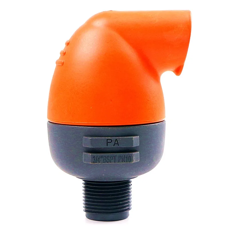 Air Release Valve for Irrigation System Pressure Relief Device Wholesale Price PA Plastic Material