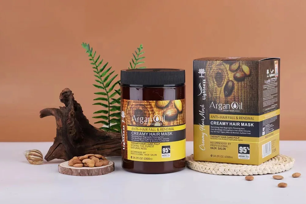 In Stock Hair Care Set  control anti dandruff organic argan oil hair shampoo and conditioner set