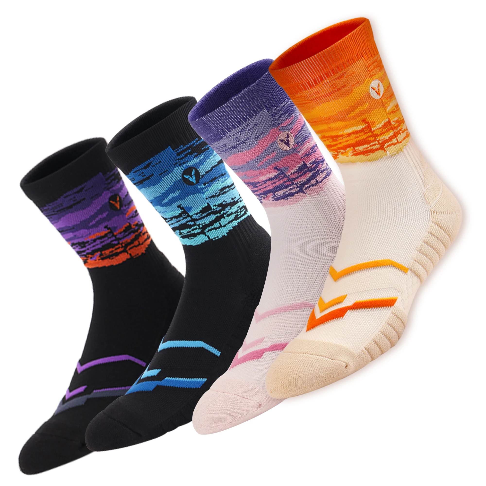 Customized Comfortable Fashionable Crew Elite Basketball Running Athletic Socks Anti-slip Cycling Sport Socks
