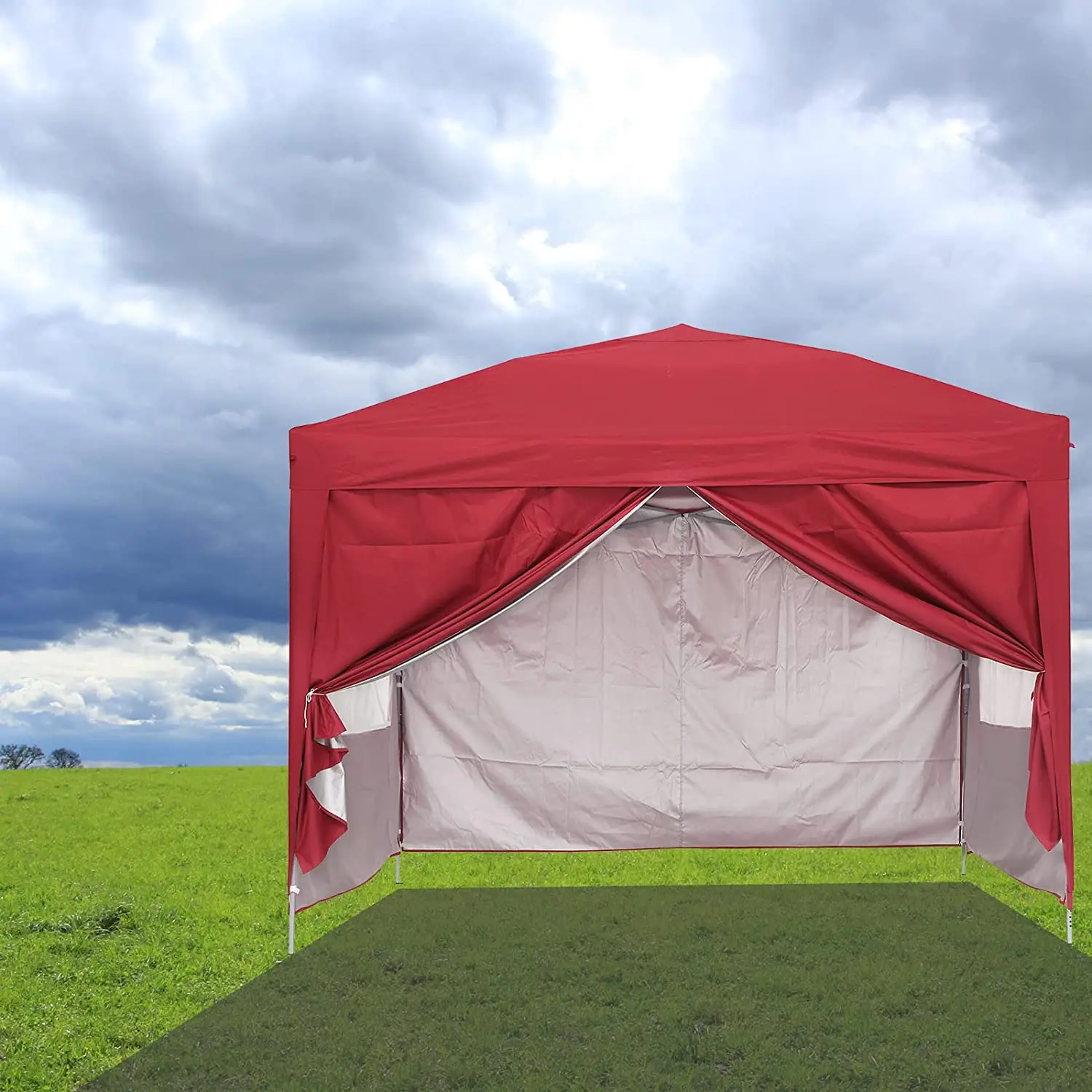 10x10 Выдвижной навес, складной прочный, сумка для переноски, уличная палатка для беседки 3 м
