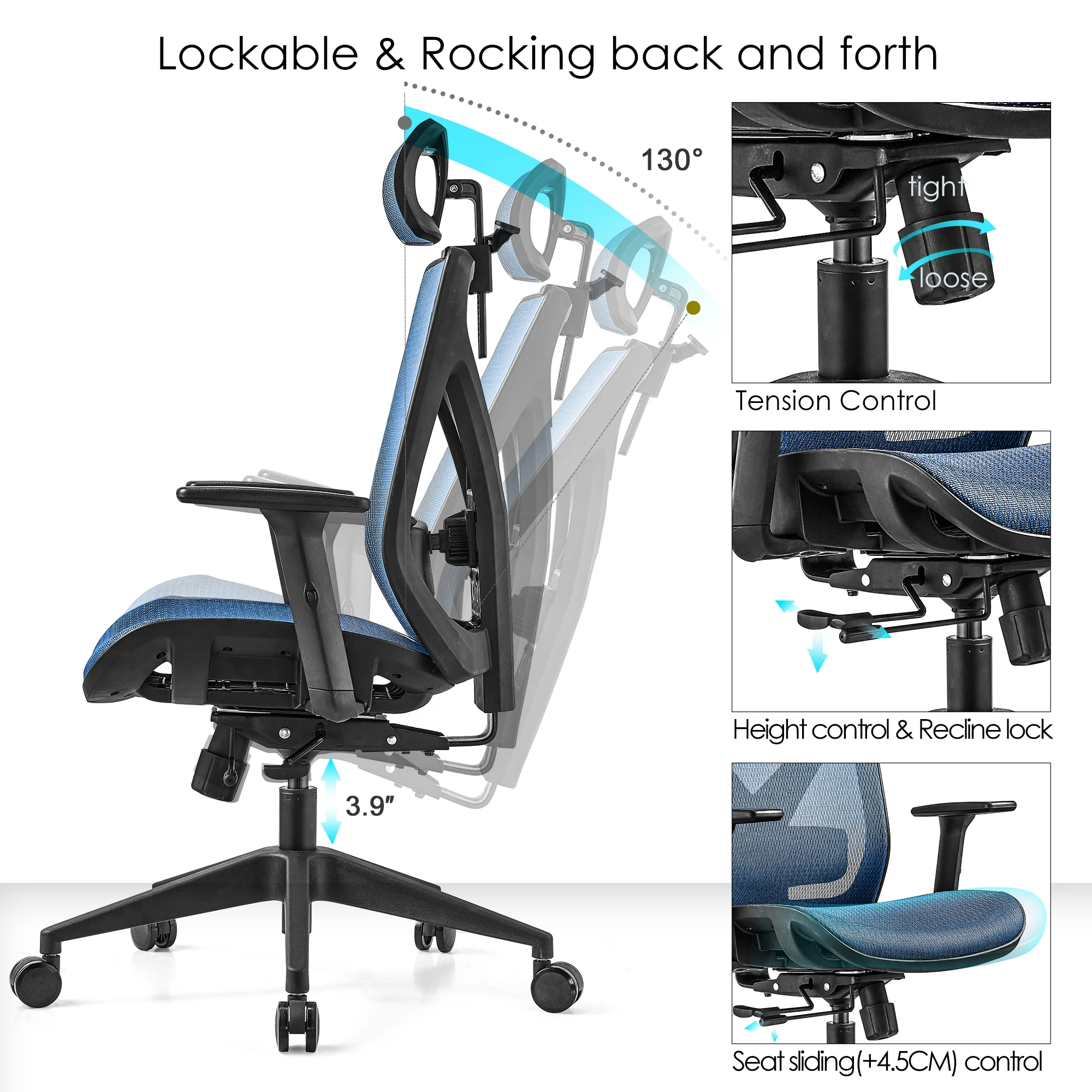 Best Price ergonomic design full mesh chair high back executive office chair passed BIFMA standard