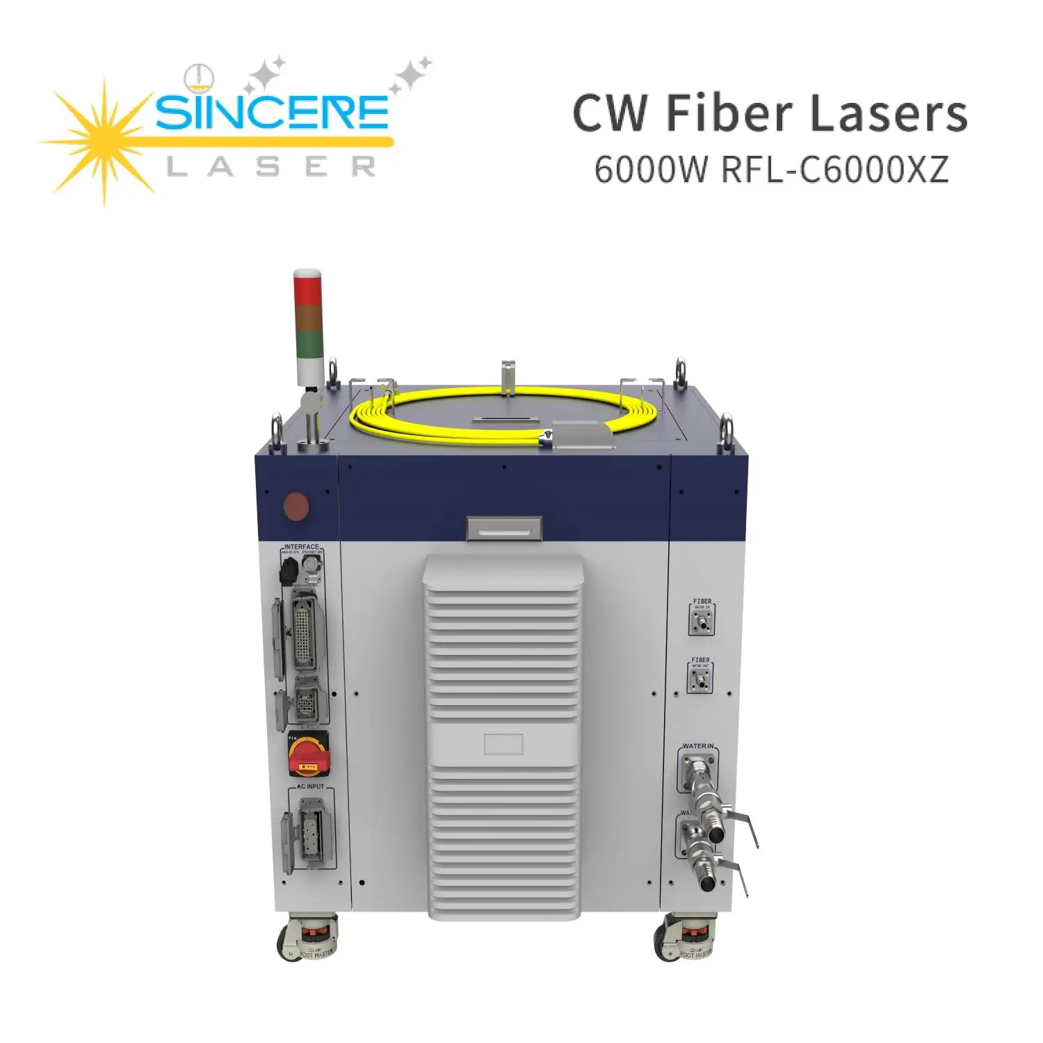 High power fiber laser Raycus 4000w 6000w 8000w All Cover Fiber Laser Cutting Machine fiber laser module