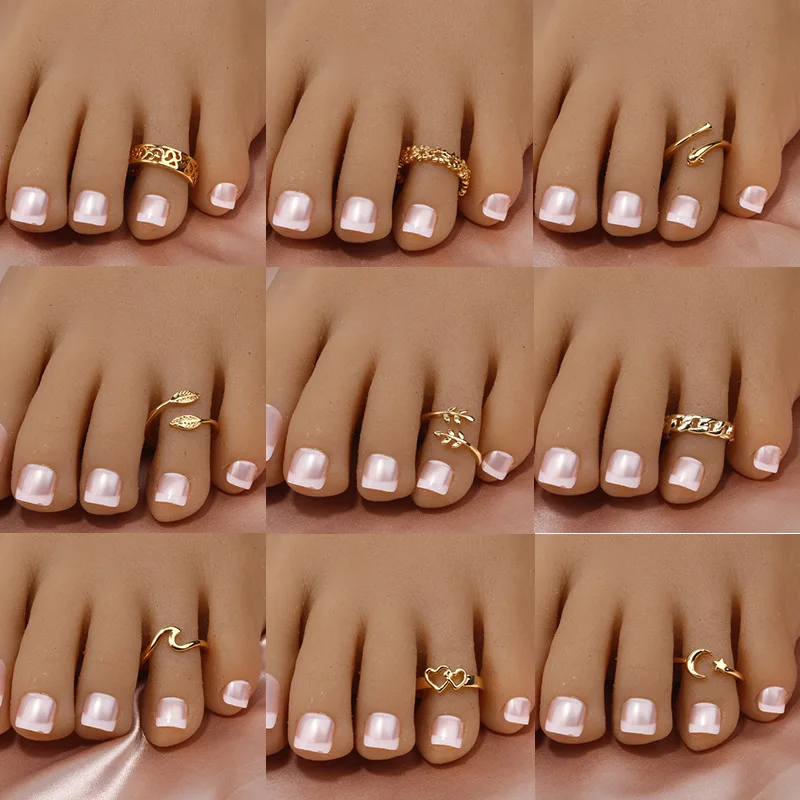 Copper Brass Gold Silver Fashion Jewelry Toe Rings
