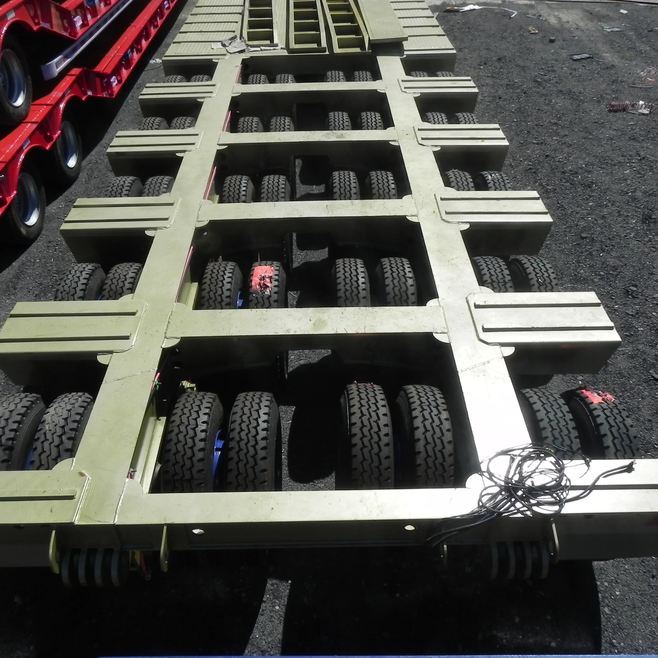 5Line 10Axles 40wheels Trailer Carry Loading 200Tons Low Bed Trailer