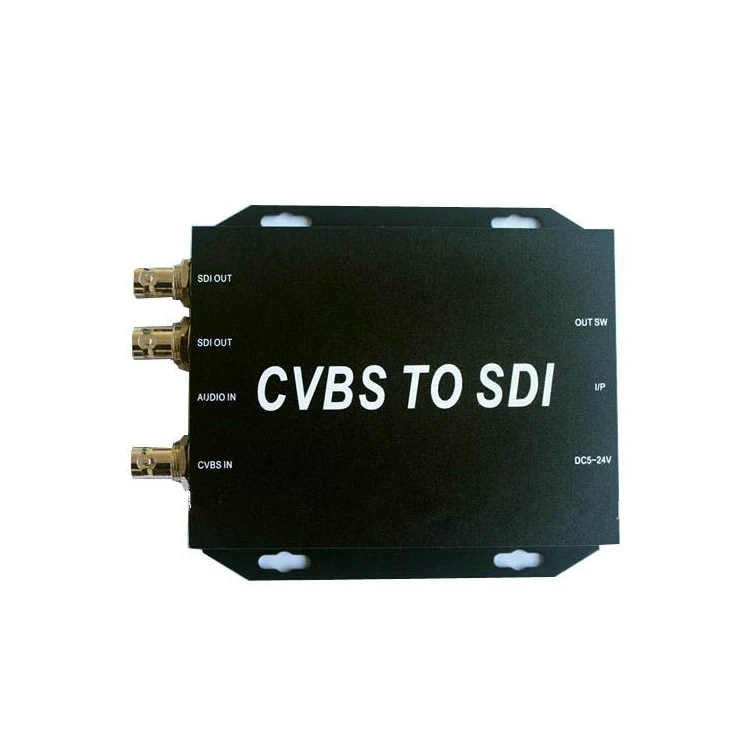 Горячие скиды 5V-24V CVBS к 3G SDI преобразователь сигнала для CCTV