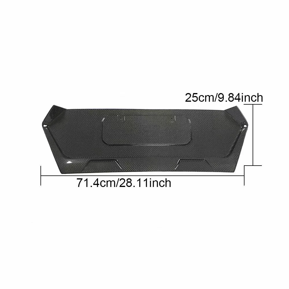 Carbon fiber Exclusive custom designed rear bumper license plate panel  for Corvette C8 rear bumper license plate frame panel